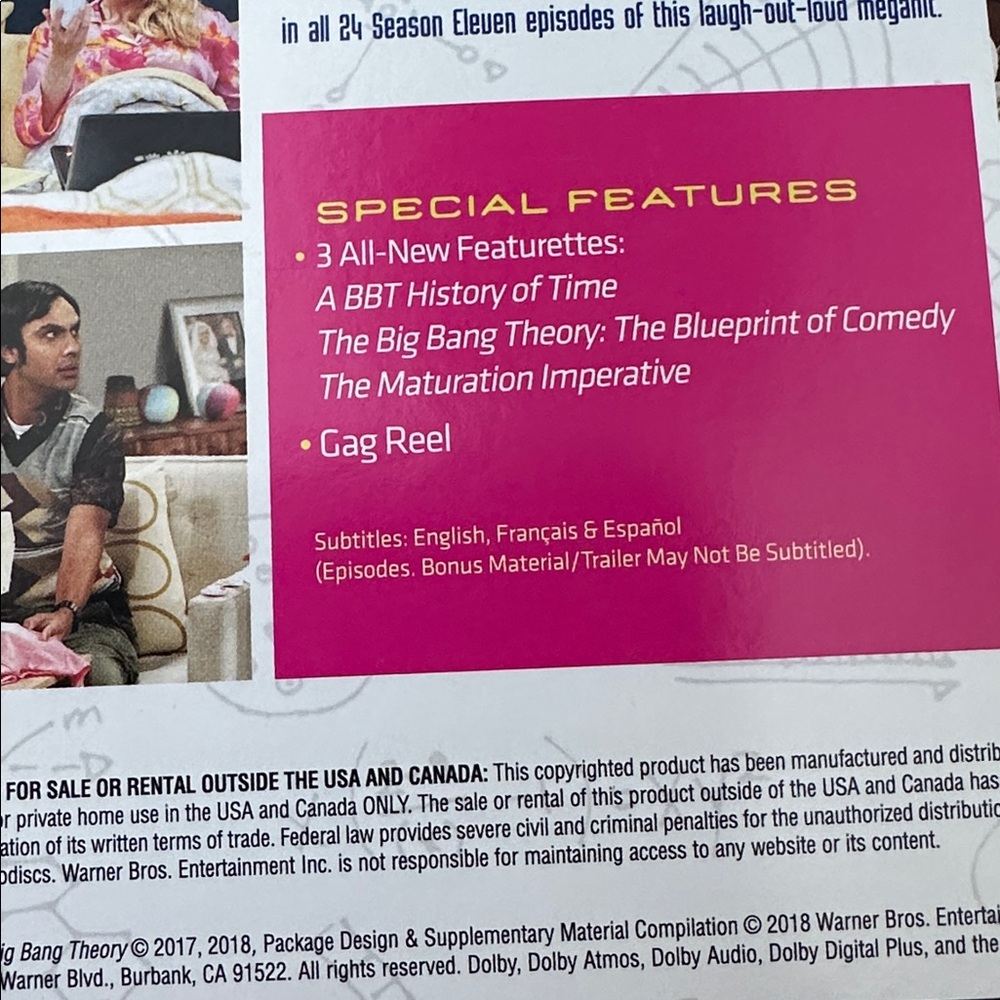 The Big Bang Theory Season 11 DVD - Picture 4 of 7